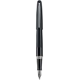 PILOT Metropolitan Collection Fountain Pen, Black Barrel, Classic Design, Medium Nib, Black Ink (91107)
