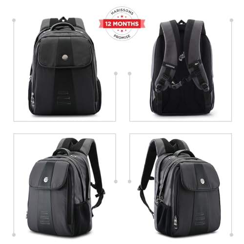 HARISSONS BPLT Star-Big 17" inch Professional Laptop Backpacks for Men, Women (Dark Grey, 28 Ltrs) 3