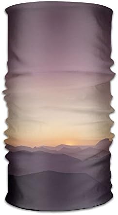 Aerial Sunset Mountain Range Unisex Fashion Quick-drying Microfiber Headdress Outdoor Magic Scarf Neck Neck Scarf Hooded Scarf Super Soft Handle