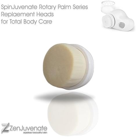 Replacement Brush Heads SpinJuvenate Rotary Palm II Spinning Facial Cleansing Brush Exfoliator Microdermabrasion Best Seller (Ultra Lux Cashmere)