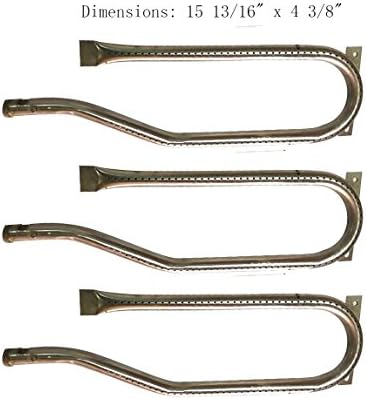 BBQ Mart B3361 (3-Pack) Stainless Steel Burner Replacement for Select Jenn-air and Nexgrill Gas Grill Models