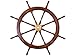 Nautical Deluxe Class Wood and Brass Decorative Ship Wheel 36