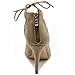 Ollio Womens Shoe Lace-up Gladiator High Heel Bootie