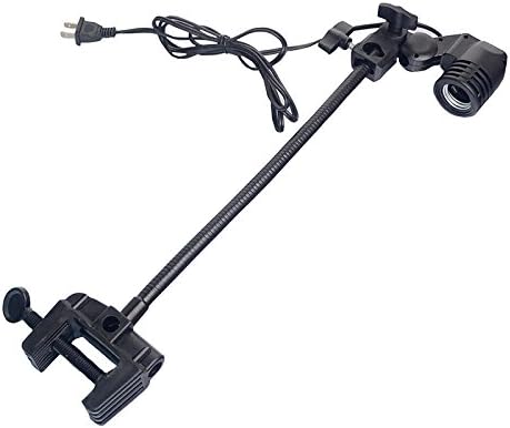Buyleds Aquarium LED Light Bulb Gooseneck Holder,Adjustable and Flexible Fish Tank Stand Mount for Coral Reef Fish Tank