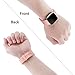 Wepro Bands Compatible with Fitbit Versa Smart Watch, Small, Peach