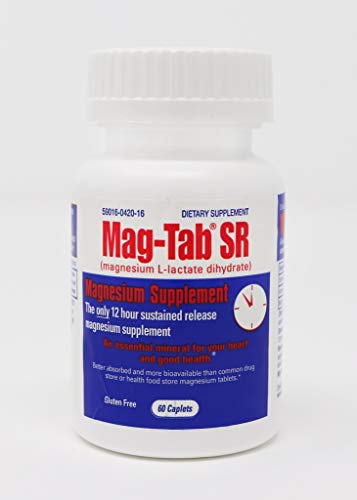 Mag-Tab Mag Tab Sr Magnesium Supplement, 60 tabs Pack of 4