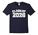 Men's Class of 2026 26 School Tee Shirt - Graduation Class Party 2XL Navy