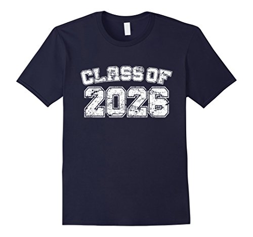 Men's Class of 2026 26 School Tee Shirt - Graduation Class Party 2XL Navy