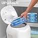 Diaper Pail Refill, 100% Lock Smell Compatible with Diaper Genie Pails 1120 Count Supply 4 and 6 Months (4 Pack)