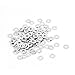 uxcell M1.6 x 0.3mm Stainless Steel Sealed Flat Washer for Bolt Screw 100Pcs