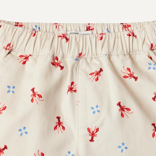 Amazon Essentials x Sofia Grainge Unisex Baby Cotton Twill Slip On Shorts