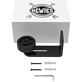 Hewies Quality Barn Door Hardware - Adjustable Barn Door Floor Guide With Ball Bearing Roller - Floor Guide For All Sliding Doors Up To 3 IN - Pure Flush Mount - Black Powder Coated