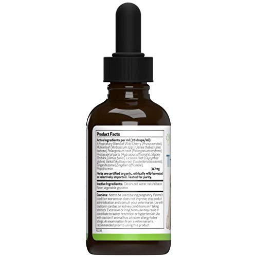 Pet Wellbeing Throat Gold for Dogs - Vet-Formulated - Soothes Throat Discomfort, Hoarseness, Leash Strain, Occasional Cough in Dogs - Natural Herbal Supplement 2 oz (59 ml)