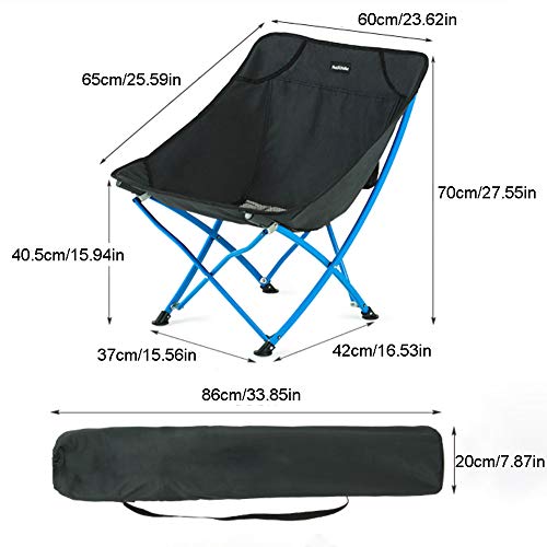 HRXS Campingstuhl, ultraleichter, klappbarer Angelstuhl, kompakter tragbarer Outdoor-Stuhl mit Tragetasche, für Outdoor… – Bild 8