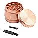 Premium Glass Tool Set for Herb Leaves, Spices with Drawstring Bag (Rose Gold) + 2.5