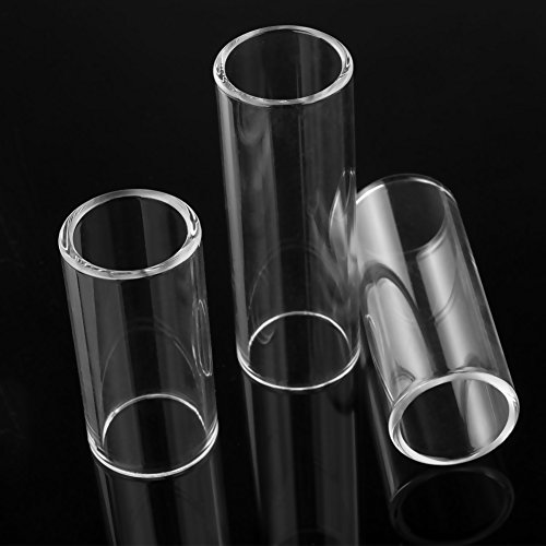COCODE 3 Size Glass Guitar Slides Set and 10 Pieces Guitar Picks for Guitar, Bass