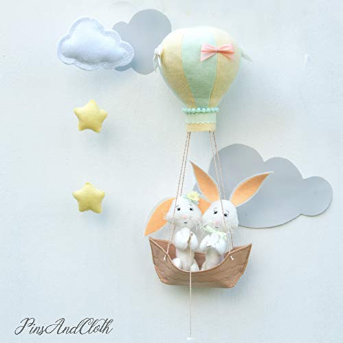 hot air balloon baby mobile