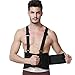 Lumbar Support Belt with Suspenders for Men - Adjustable & Light - Back Brace Shoulder Holsters - Lower Back Pain, Work, Lifting, Exercise, Sport - Neotech Care Brand - Black - Size XXL