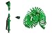 SpigotKing Coiled Garden Hose,5 Pattern Spray Nozzle Plus Quick Connect BONUS- Flexible Water Hose, Retractable - Expanding, No Kink Hose, Best For Yard, RV, Gardening Gifts - Shrinking, 50ft Hose Kit