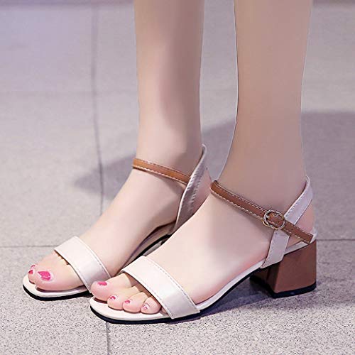 HTHJSCO-Women-Elegant-Sandals-Squard-Heel-Shallow-Mouth-Shoes-Fashion-Pointed-Work-Office-Single-Shoes
