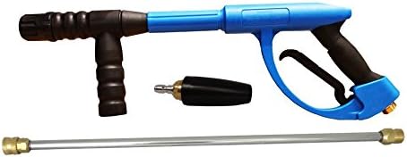 American Hydro Clean AHCGUNKIT3 M22 Ergo Pressure Washer Gun 3600PSI, 20" lance and turbo nozzle, Blue (Pack of 3)