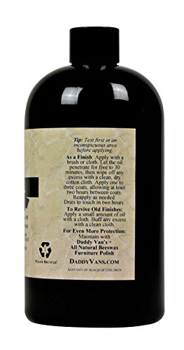Daddy Van'sÂ® All Natural Hemp Oil Food Safe Wood Finish and Restorer (16 oz.)