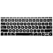 MOSISO Silicone Pattern Keyboard Cover Protective Skin Compatible with MacBook Pro 13 inch 2017 2016 Release A1708 Without Touch Bar & Compatible with MacBook 12 inch A1534, Mix Ombre Black