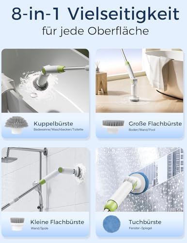 Elektrische Reinigungsbürste IPX7 5000mAh Akku Reinigungsbürste