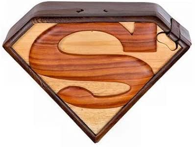 Caja de Rompecabezas de Madera de Superman, Hecha a Mano: Amazon.es: Juguetes y juegos