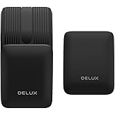 DELUX Wireless Bluetooth Pocket Mini Mouse, 2-in-1 Sliding Touch Scroll Silent Mouse and Presenter with Pointer, Rechargeable