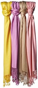 Jones New York Solid Satin Wrap, Assorted (Pack of 4)