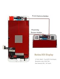 Screen-Fix - Carcasa para iPhone 8, color blanco