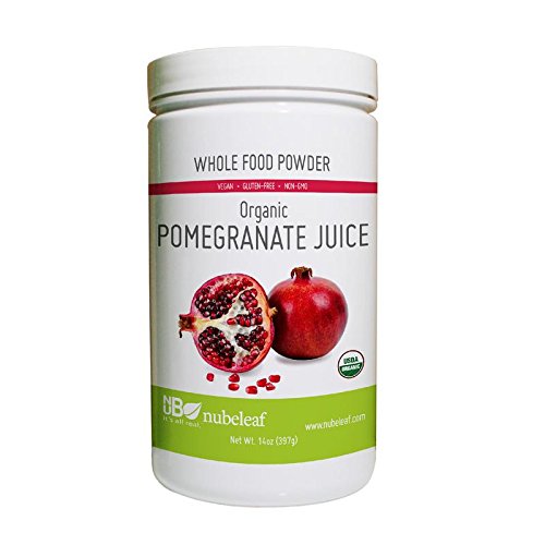 Nubeleaf Pomegranate Juice Powder - Non-GMO, Gluten-Free, Raw, Organic, Vegan Antioxidant Source - Single-Ingredient Nutrient Rich Superfood for Cooking, Baking, Smoothies (14oz) - Thumbnail 6