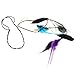 Fascigirl 1920s Flapper Gatsby headband Halloween Feather Headband for Women (A Black)