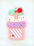 Cute 3D Cherry Ice Cream Silicone Soft Case Bumper Back Cover For LG K10 / LG Premier LTE