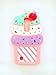 Cute 3D Cherry Ice Cream Silicone Soft Case Bumper Back Cover For LG K10 / LG Premier LTE