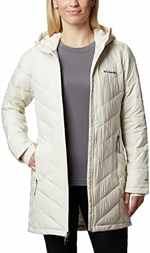 columbia women's white out mid hooded jacket