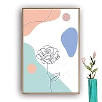 Framed Canvas Wall Art Picasso Poster Print of Woman Canvas Prints Home Artwork Decoration for Living Room,Bedroom - 16x24 inches