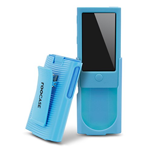 iPod Nano 7 Case, rooCASE Hybrid iPod Nano 7 Skin Case with Detachable Holster Clip with Tempered Glass Screen Protector for iPod Nano 7th Generation, Blue