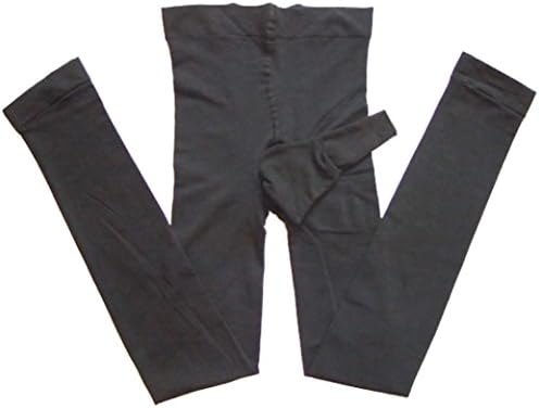 SEXYP Mens Footless Pantyhose Nylon Tights Sheath Open (Black)