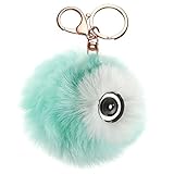 HENGSONG Cartoon Panada Big Eye Keychain Handbag Key Ring Car Key (Blue)