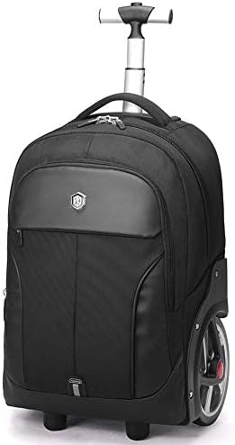 Lxmhz Suitcases Travel Trolley Bag Backpack with Wheeled 18 inches Waterproof Rucksack Business Rolling Luggage Cabin Bag Carry-on Luggage for Travel,1,20inches