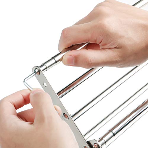 Ogrmar Stainless Steel SpaceSaving Towel Rack, Wall Mounted