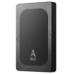 AIOLO INNOVATION 外付けHDD 5TB 保証3年 超薄型 2.5インチ USB3.2対応 ポータブルハードディスク A4-5T-BLK-A
