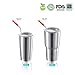 StrawExpert Reusable Stainless Steel Straws Curved with Silicone Tips,Case,Cleaning Brush for Yeti Tervis Rtic 30 oz 20 oz Tumbler Long Metal Straws Drinking for Drinks (10.5 inches,16 Bent)