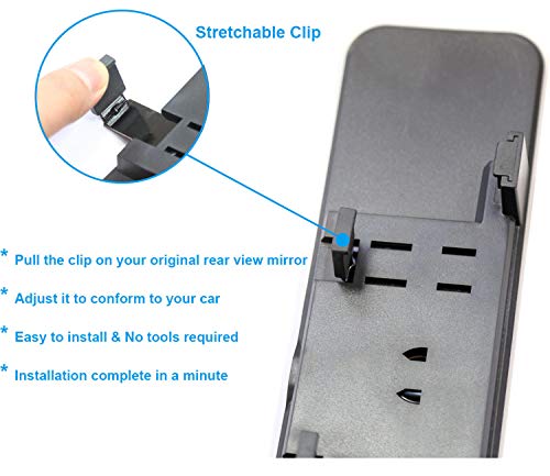 2 Kitbest+Mirror+Rearview+Interior+Effectively