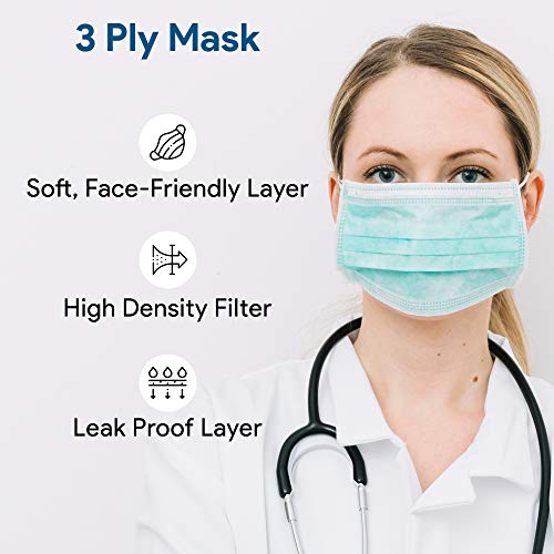 Vita Aid Protect & Shield 3 Ply Disposable Face Mask 50 Pack