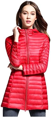 Elezay Women's Winter Light Weight Down Jacket Hooded Coat