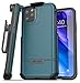 Encased iPhone 11 Pro Max Belt Clip Holster Case (2019 Rebel Armor) Heavy Duty Protective Full Body Rugged Cover with Holder (Turquoise Blue)
