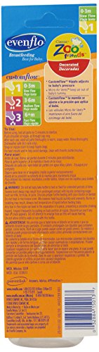 Evenflo Zoo Friends Bottle Pegable with Standard Nipple, 8 Ounce